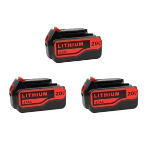 3-Pack Black & Decker 20V 4.0Ah Battery Replacement | LBXR20 Lithium-Ion