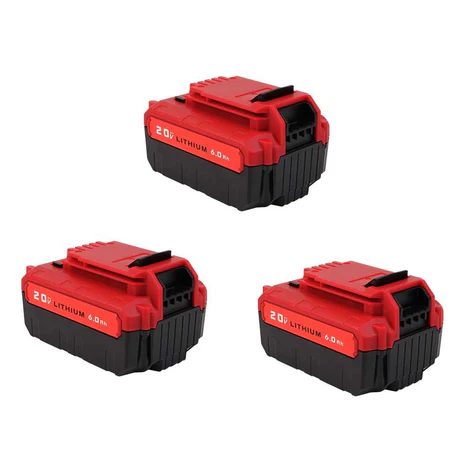 6.0Ah Replacement Battery for Porter Cable 20V - PCC685L Compatible (3-Pack)