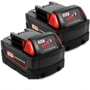 6.5Ah Replacement Battery for Milwaukee 18V – M18 Li-ion 2-Pack