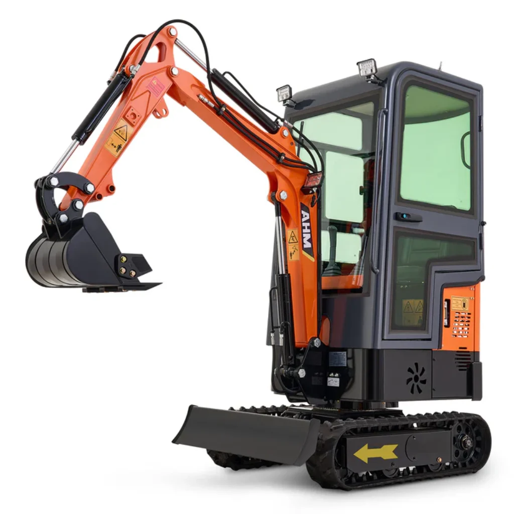 AX-12C | 13.5 HP B&S Engine Mini Excavator with Enclosed Cab