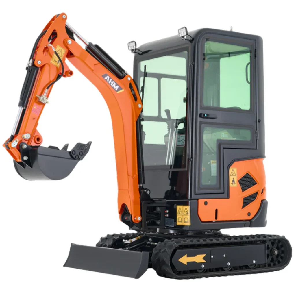 AX-17J | 23 HP B&S Engine 1.6 Ton Mini Excavator with Swing Boom & Enclosed Cab