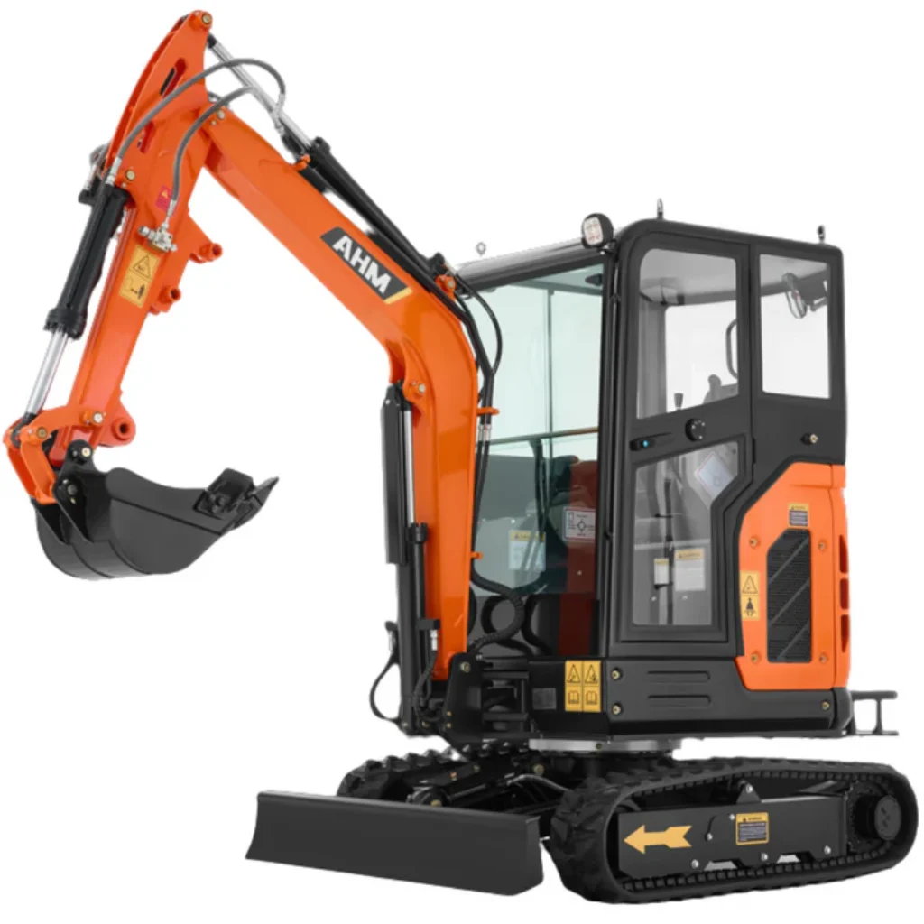 AY-25J 25 HP Perkins Diesel 2.5 Ton Mini Excavator - Swing Boom, Adjustable Speed