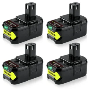 18V Ryobi Battery Replacement P108 7.0Ah Li-ion 4-Pack | High Capacity