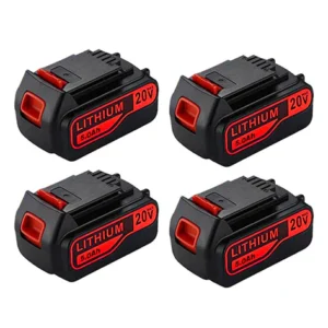 Black and Decker 20V MAX 5.0Ah Lithium-Ion Battery 4-Pack | LBXR20 High Capacity