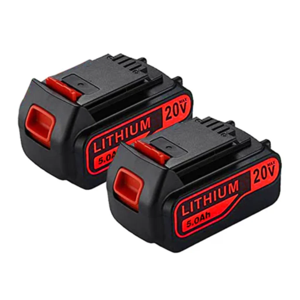 Black and Decker 20V 5Ah Battery Replacement (2-Pack) | LB2X4020, LBXR20