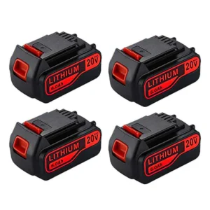 Black and Decker 20V 6Ah Battery 4-Pack | LBXR20 High Capacity