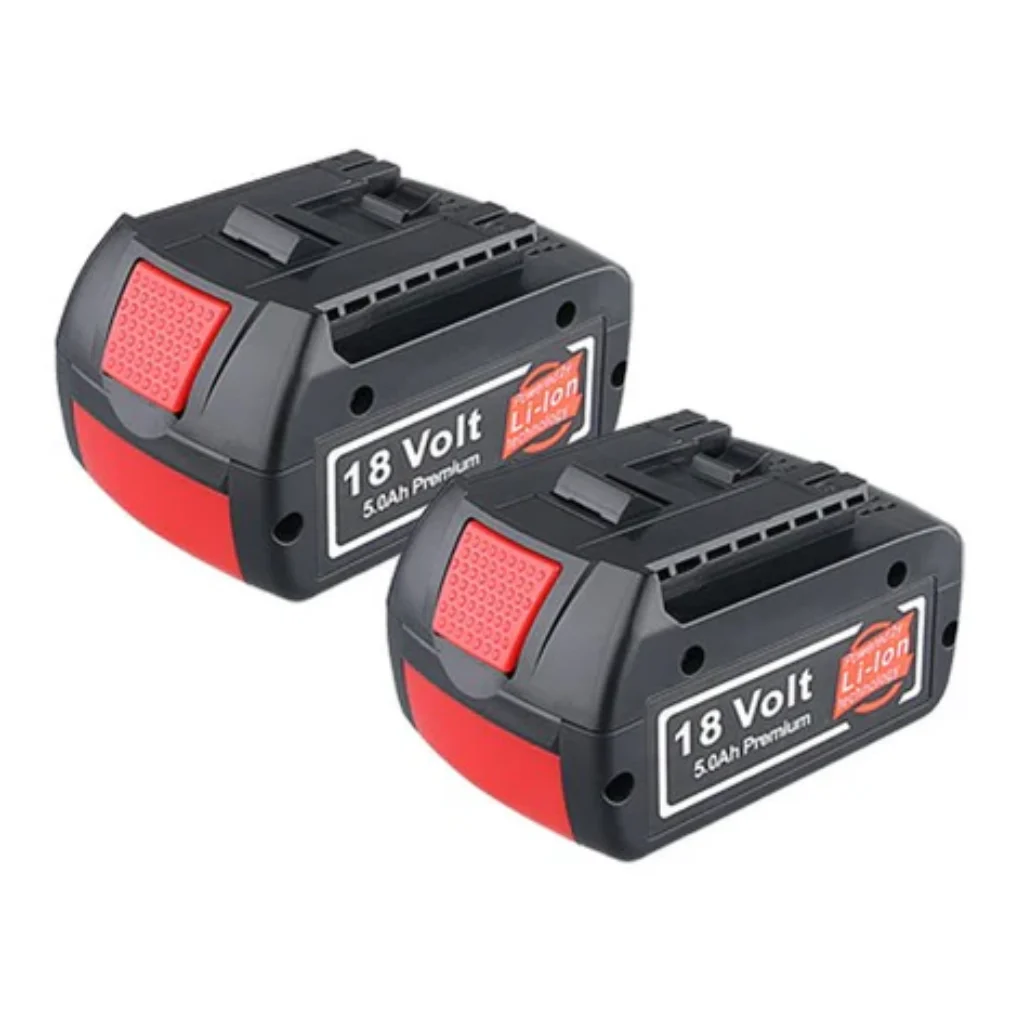 Bosch 18V Battery Replacement BAT610G 5.0Ah Li-ion Battery 2-Pack