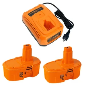 DeWalt 18V Battery Replacement 4.0Ah Ni-MH 2-Pack with DC9310 Charger
