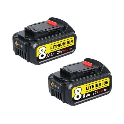 DeWalt 20V 8.0Ah Battery Replacement (2-Pack) | DCB205 Compatible Li-ion