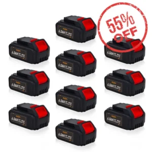 DeWalt 20V 6.0Ah Battery Replacement (10-Pack) | DCB205 Compatible