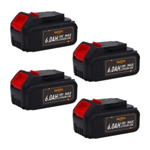 DeWalt 20V 6.0Ah Battery 4-Pack Replacement | DCB205 Compatible