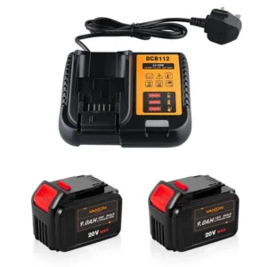 DeWalt 20V MAX 9.0Ah Battery (4 Pack) with DCB112 Charger | DCB200 Replacement