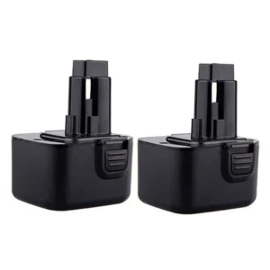 DeWalt 9.6V 4.8Ah Replacement Battery | DW9062 Compatible – Black 2 Pack