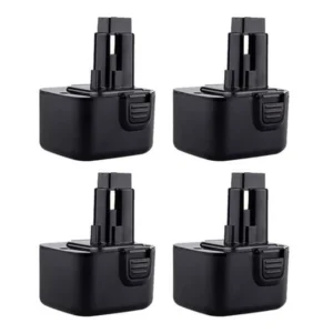 DeWalt 9.6V 4.8Ah Replacement Battery | DW9062 Compatible – Black 4 Pack