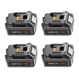 Makita 18V 6Ah Battery Replacement (4-Pack) – BL1860B Compatible