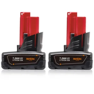Milwaukee M12 7.0Ah Battery Replacement | 12V Lithium-Ion | 2-Pack