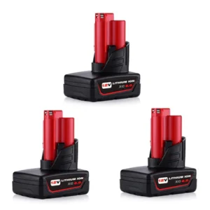 Milwaukee M12 6.0Ah Battery Replacement (3-Pack) – Extended Runtime