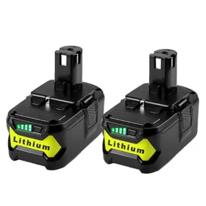 For Ryobi 18V 5Ah Battery Replacement (2-Pack) | P108 Lithium-Ion