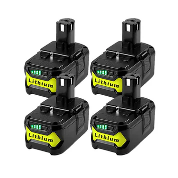 Ryobi 18V Battery Replacement 6Ah | P108 Batteries 4 Pack