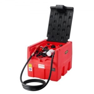 VEVOR 48 Gallon Portable Fuel Tank – Diesel & Gasoline with 12V Transfer Pump