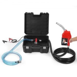 VEVOR 12V Fuel Transfer Pump – 10 GPM Diesel Fuel Pump with Automatic Nozzle