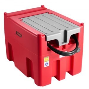 VEVOR 116 Gallon Portable Diesel Fuel Tank with 12V Transfer Pump – 10 GPM