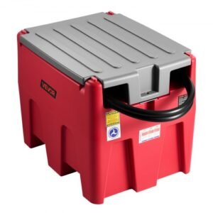 VEVOR 58 Gallon Portable Diesel Fuel Tank with 12V Transfer Pump – 10 GPM