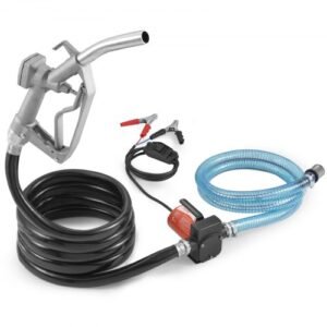 VEVOR Fuel Transfer Pump 12V – 5.3 GPM Diesel Pump with Automatic Nozzle