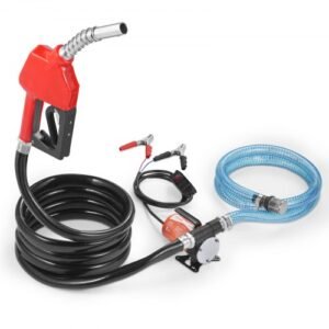 VEVOR 12V Fuel Transfer Pump – 8 GPM Diesel Fuel Pump with Automatic Nozzle