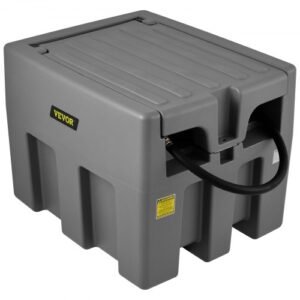 VEVOR 58 Gallon Portable Diesel Fuel Transfer Tank with 12V Electric Pump