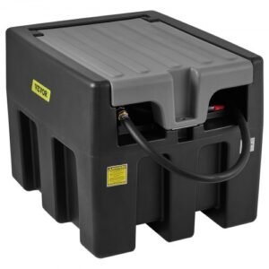 VEVOR 58 Gallon Portable Diesel Fuel Tank with 12V Electric Pump – 10 GPM