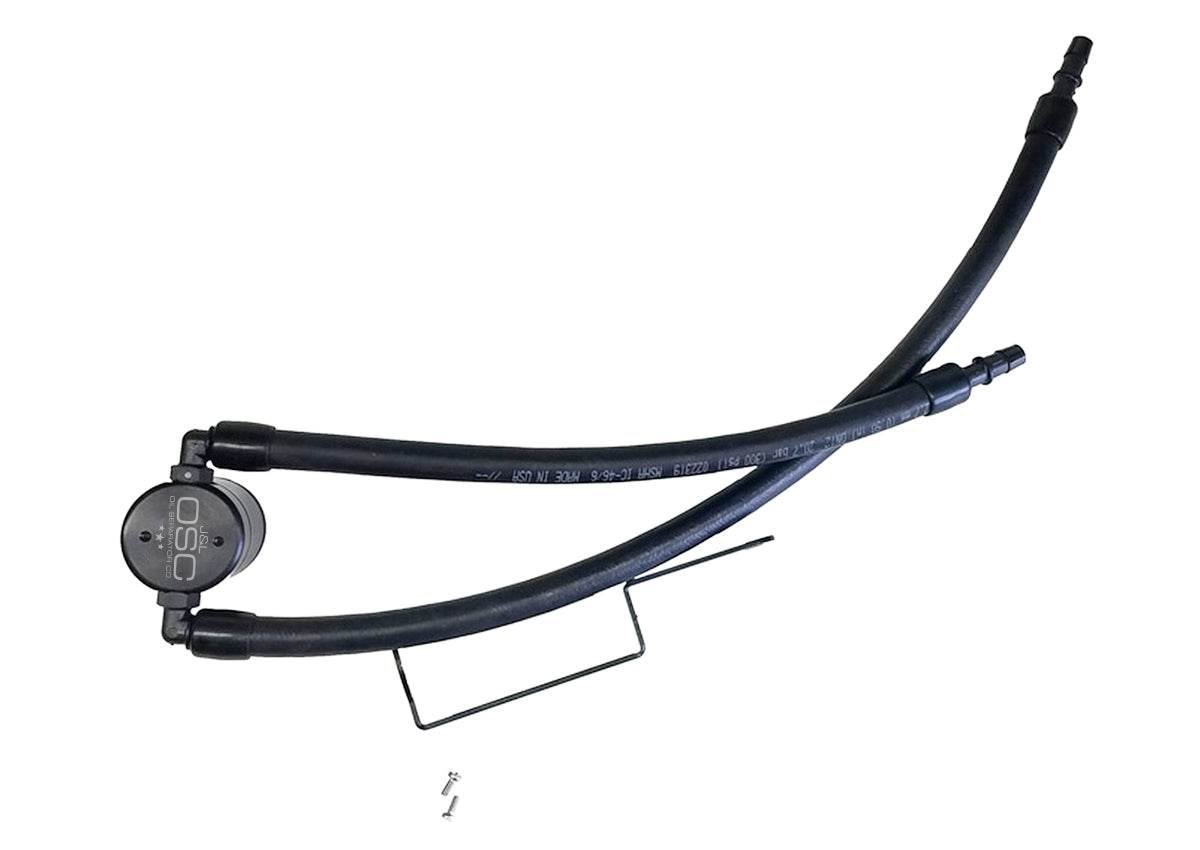 J&L Oil Separator 3.0 Passenger Side, Black Anodized - 3066P-B