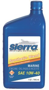 Sierra – 10W40 FCW 4 Stroke Outboard Synthetic Blend Engine Oil – Quart – 95512