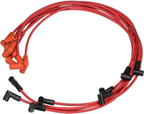 Mercury Mercruiser – Spark Plug Wire Kit – Red – Fits GM V-8 350 CID Engines with Delco HEI Ignition – 84-816608Q71