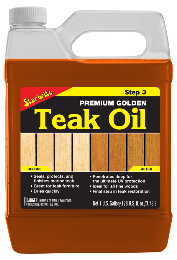 Starbrite – Premium Golden Teak Oil – Step 3 – 1 Gallon – 85100