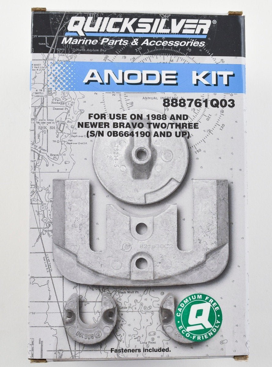 Mercury Quicksilver – Aluminum Anode Kit – Fits Bravo II & III Drives – 97-888761Q03