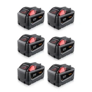 Milwaukee M18 12Ah Battery Replacement (6-Pack) – Extended Runtime