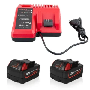 Milwaukee M18 XC Lithium-Ion Battery 9.0Ah 2-Pack with Rapid Charger