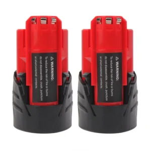 Milwaukee M12 Battery Replacement (2-Pack) – 12V 3.5Ah | 48-11-2411, 48-11-2440, 48-11-2402 Compatible