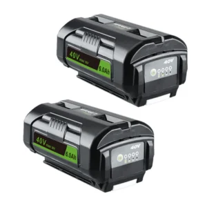 Ryobi 40V 6.0Ah Replacement Battery 2-Pack | OP4026 Lithium-ion | High Capacity