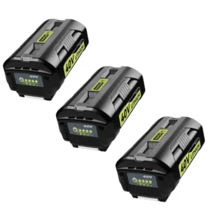 Ryobi 40V 8.0Ah Battery Replacement 3-Pack | OP4026 Lithium-ion with LED Indicator
