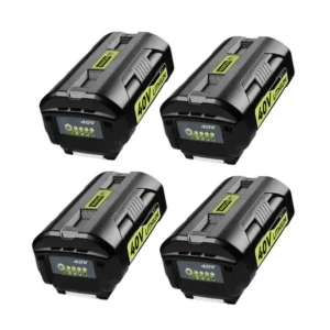 Ryobi 40V 8.0Ah Battery Replacement 4-Pack | OP4026 Lithium-ion with LED Indicator