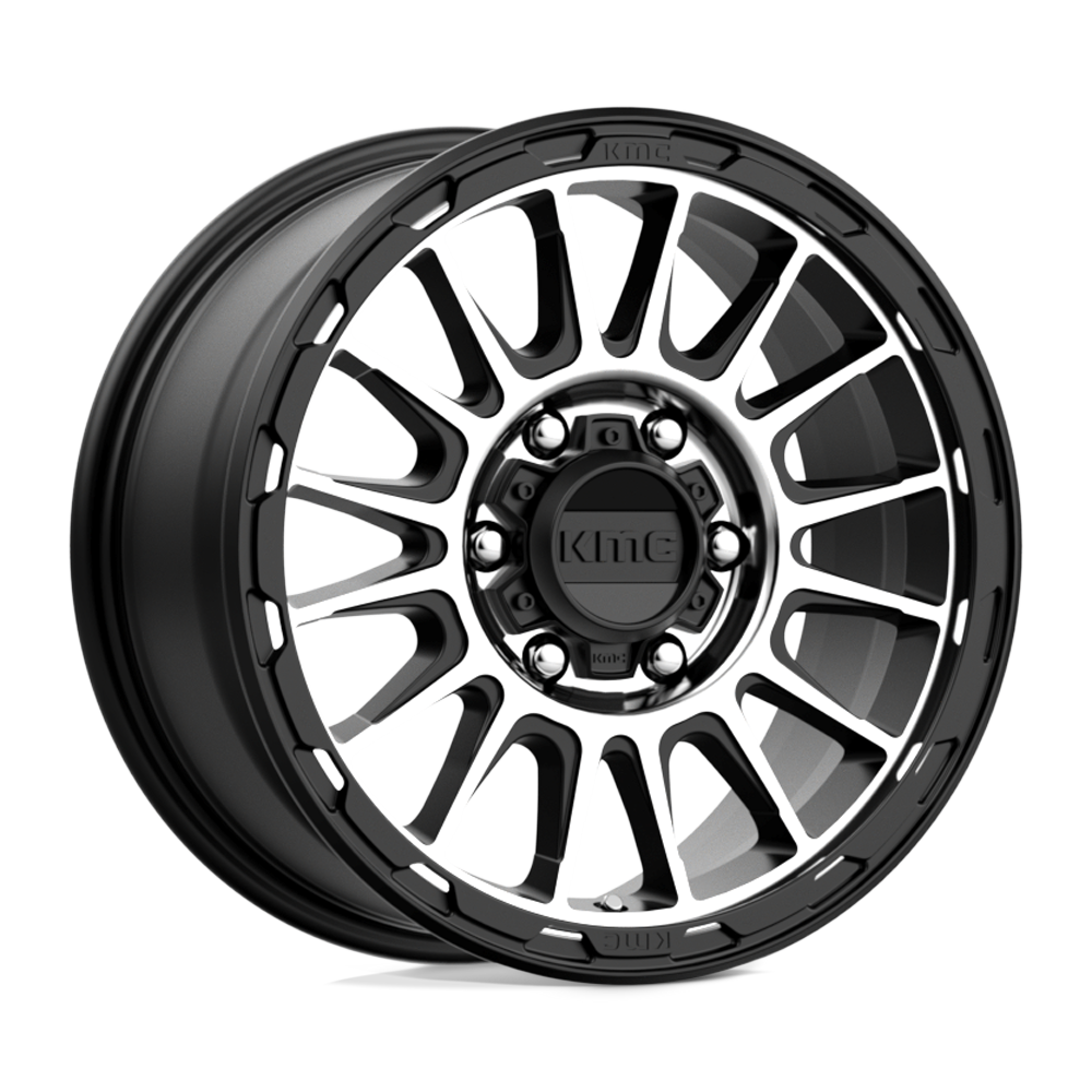 KM542 16X8 6X5.5 S-BLK MACH 00MM