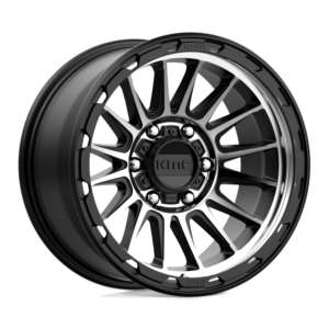 KM542 17X9 6X5.5 S-BLK MACH -12MM