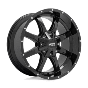 MO970 17X9 8X6.5 G-BLK MILL LIP -12MM