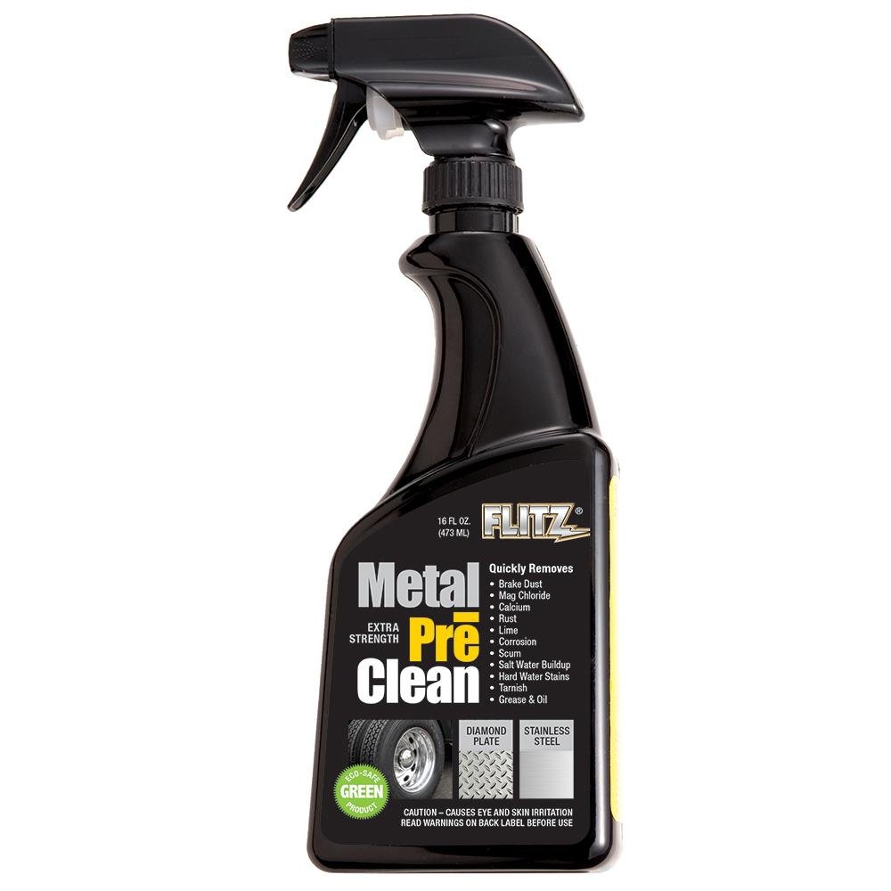 Flitz Metal Pre-Clean – All Metals Icluding Stainless Steel – 16oz Spray Bottle – AL 01706