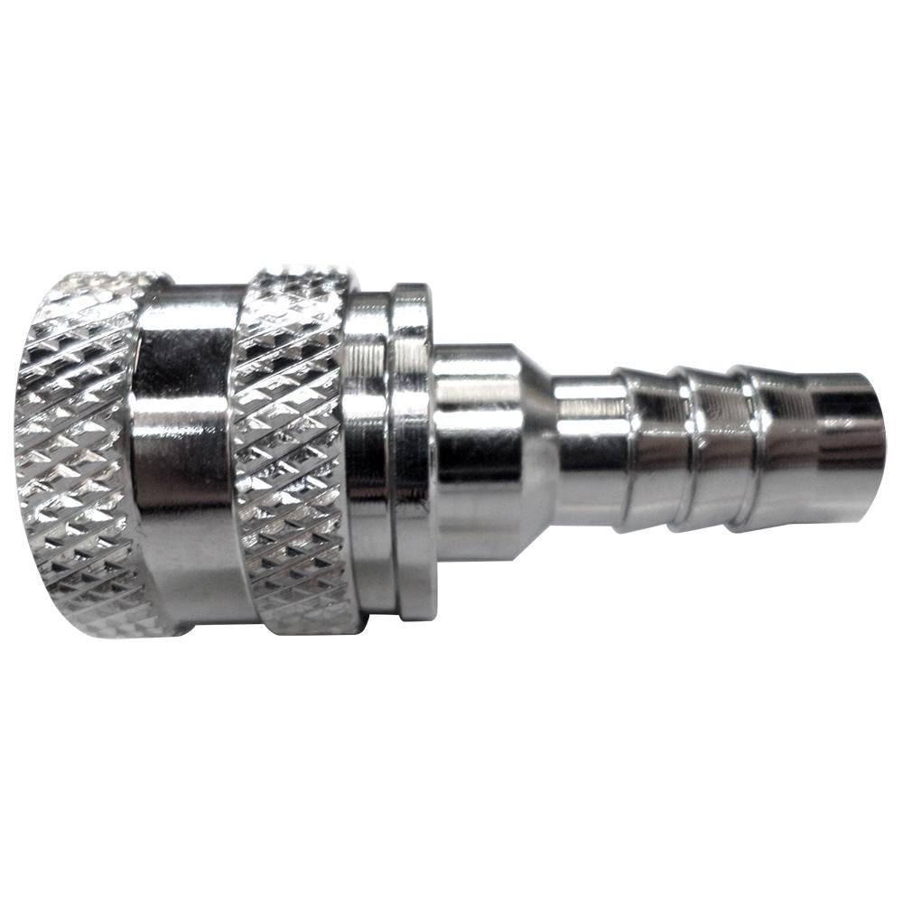 Scepter Nissan/Tohatsu 3/8″ Barb Chrome Plated Brass Engine Size to 90HP Female Fuel Line Assembly Tank End Connector – 05810