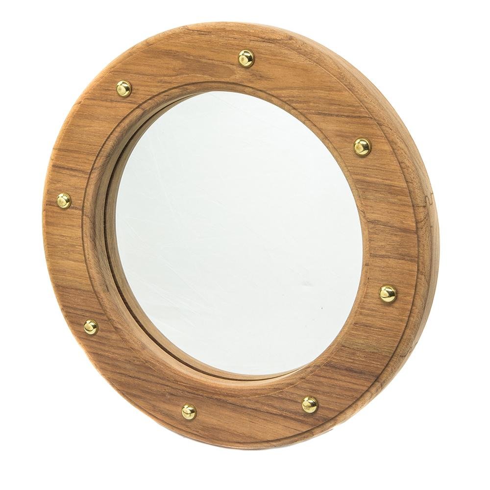 Whitecap Teak Porthole Mirror – 62540