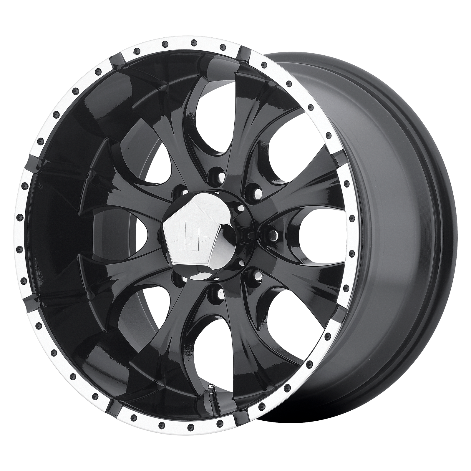 HE791 MAXX 17X9 8X6.5 G-BLK/MCH -12MM