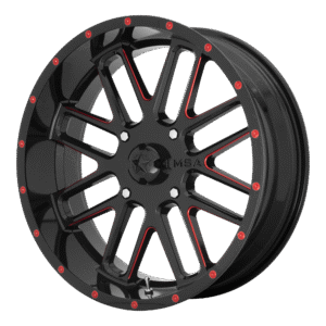 BANDIT UTV 22X7 4X137 G-BLK MILL RTCC 00